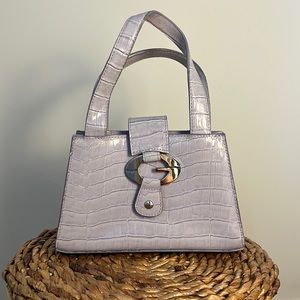 Guess Lavender Crocodile Mini Purse